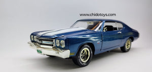 Auto a escala marca American Muscle & ERTL, Modelo Chevrolet 1970 Chevelle SS454 LS6 - Chido Toys