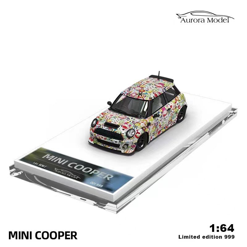 Aurora Model Mini Cooper LBWK Sunflower 1:64 die-cast limited