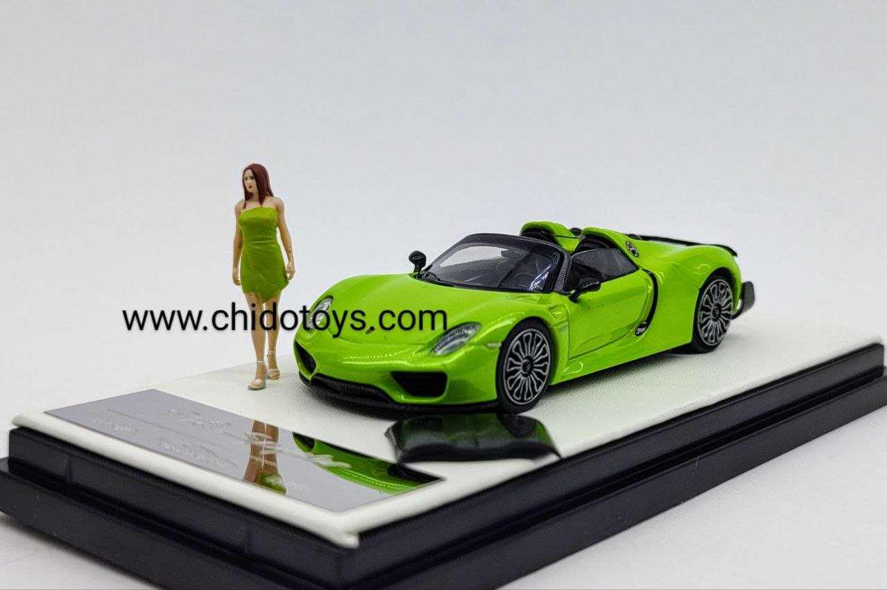 Auto a escala marca Aurora Model, Modelo Porsche 918 Spyder - Chido Toys