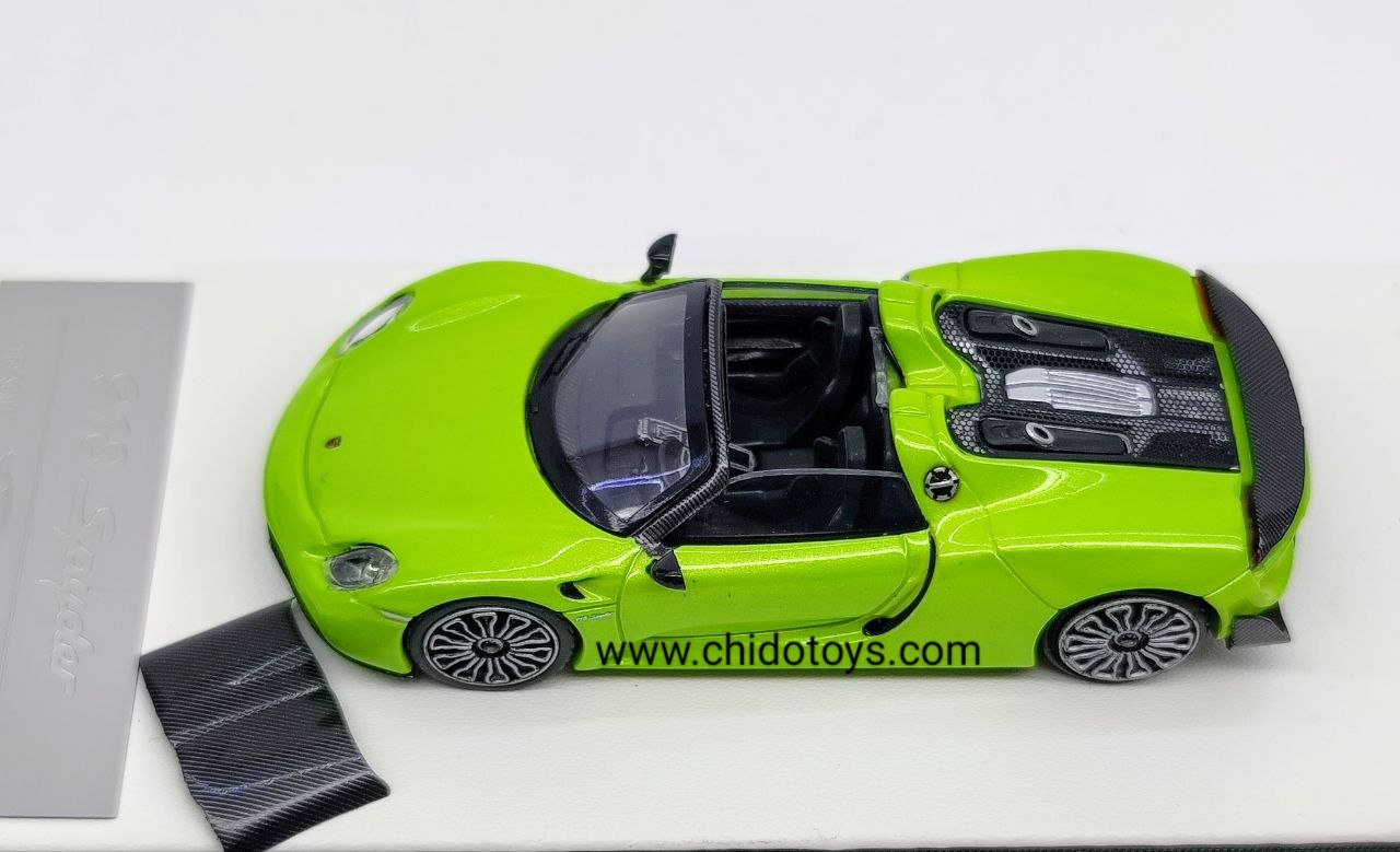 Auto a escala marca Aurora Model, Modelo Porsche 918 Spyder - Chido Toys