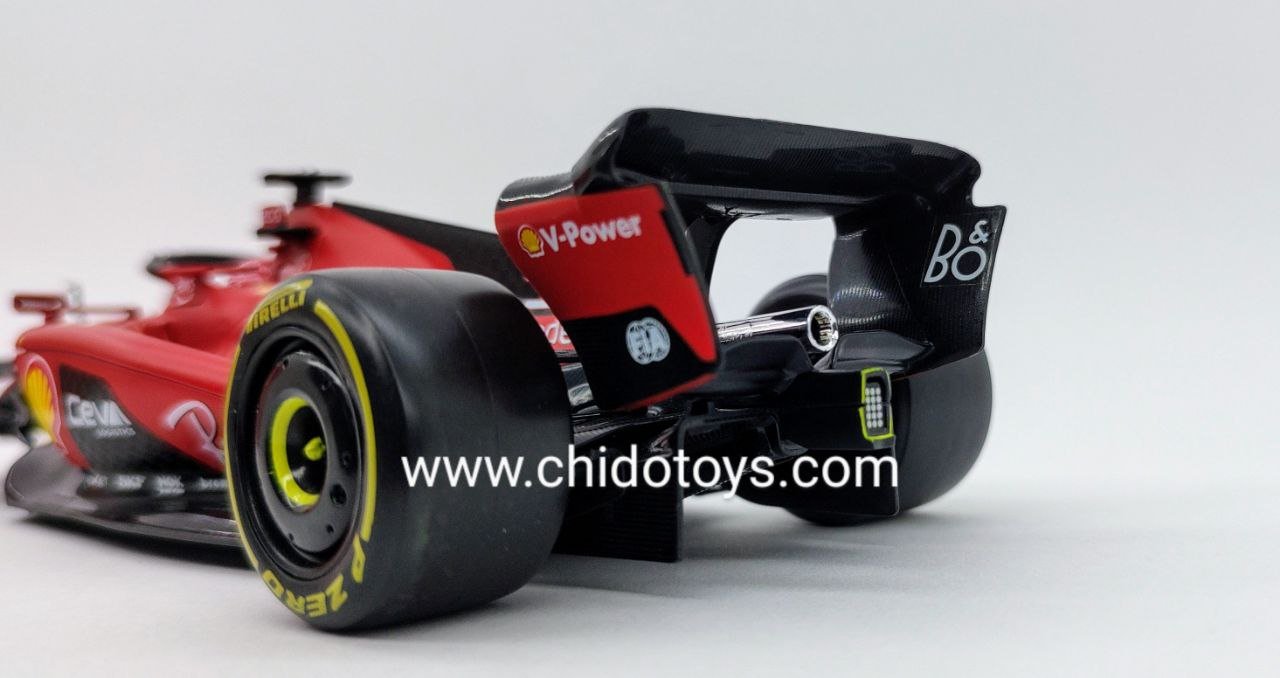 Auto a escala marca Bburago, Modelo F1 #16, SF23 Charles Leclerc - Chido Toys