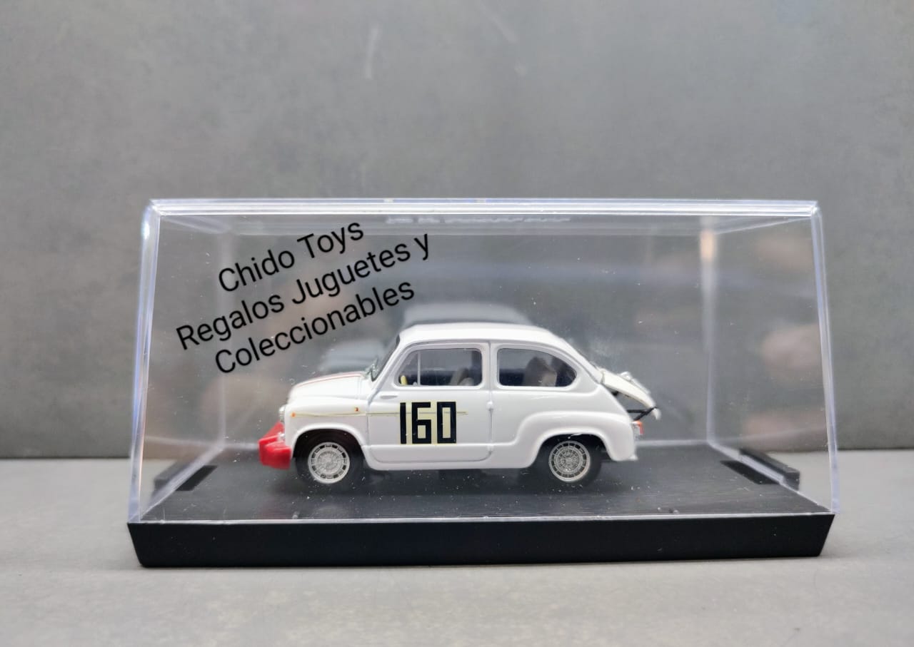 Auto a escala marca Brumm, Modelo Fiat Abarth 850 TC (Pieve Santo Stefano 1966), Piero Falorni - Chido Toys