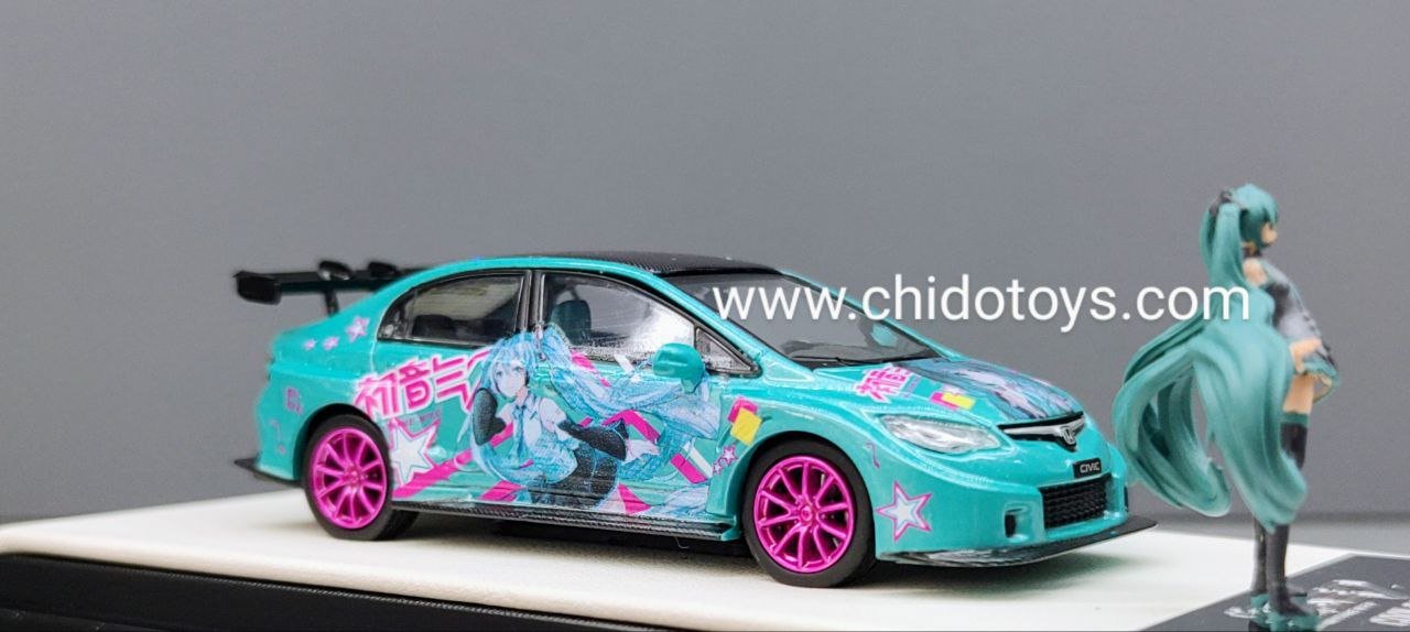 Auto a escala marca Cool.Car, Modelo Honda Civic Hatsune - Chido Toys