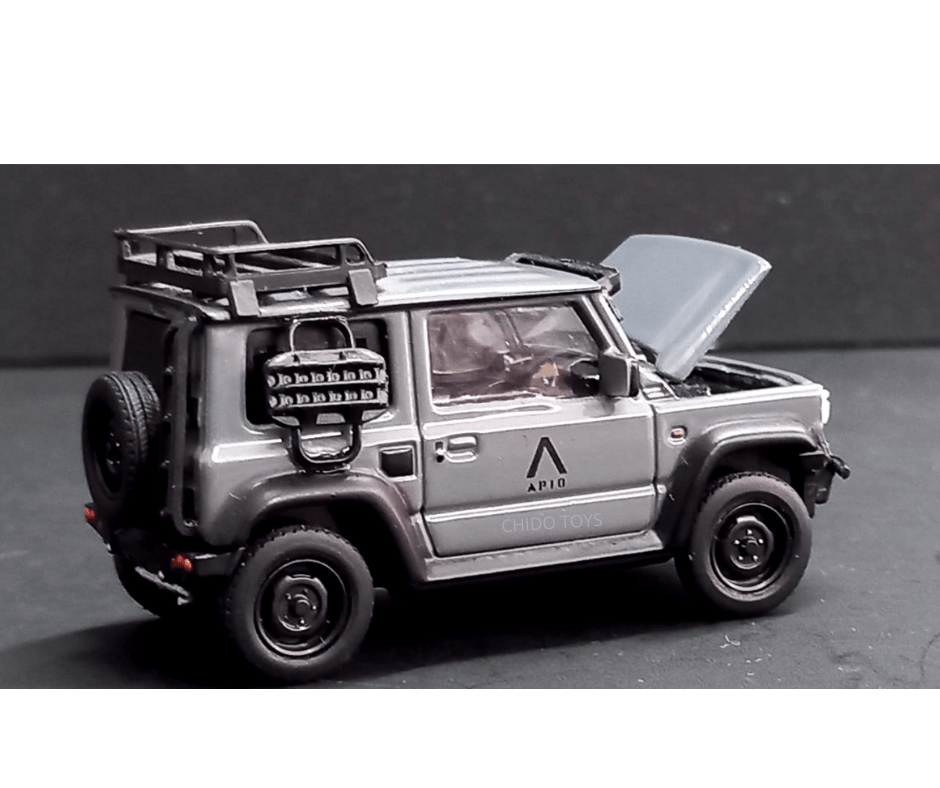 Auto a escala marca Era Car, Modelo Suzuki Jimny Sierra, edad 14+, color gris - Chido Toys