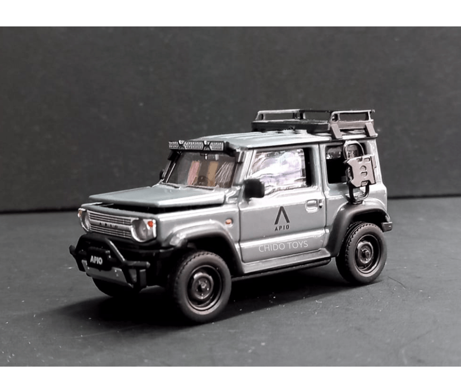 Auto a escala marca Era Car, Modelo Suzuki Jimny Sierra, edad 14+, color gris - Chido Toys