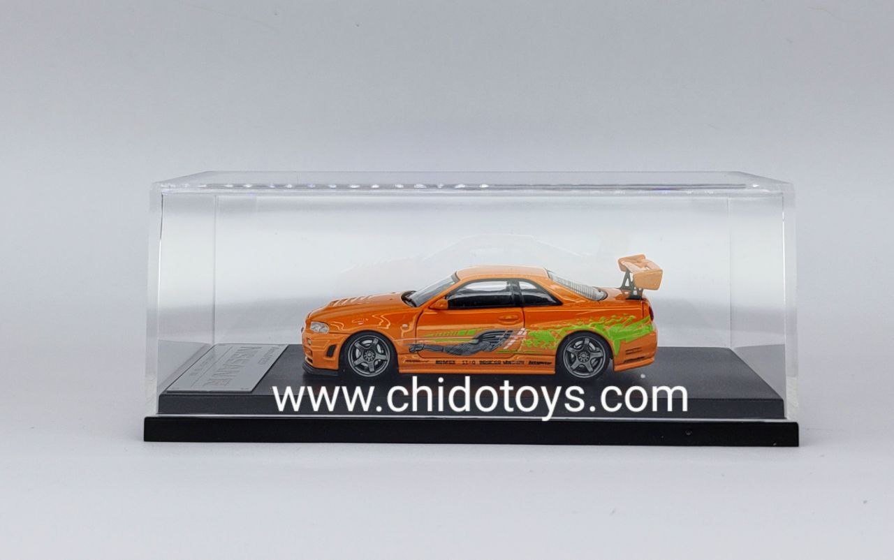 Auto a escala marca Fast & Speed Modelo GT - R R34 - Chido Toys