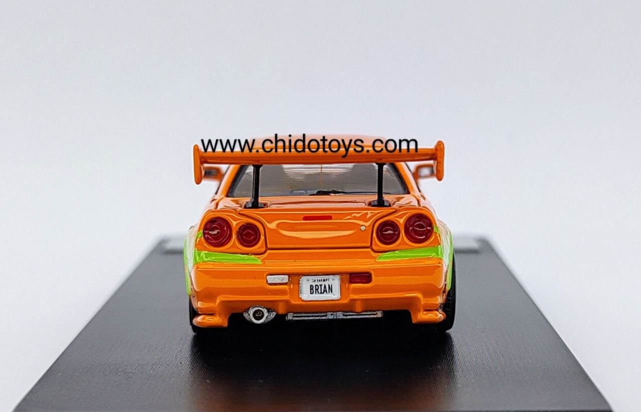 Auto a escala marca Fast & Speed Modelo GT - R R34 - Chido Toys