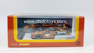 Auto a escala marca Fast & Speed, Modelo GT - R R34 Cobre - Chido Toys