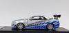 Auto a escala marca Fast Speed modelo Skyline GT - R R - 34 plata - azul - Chido Toys