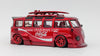 Auto a escala marca Flame Model, Modelo T1 Wide Body Modified Red - Chido Toys