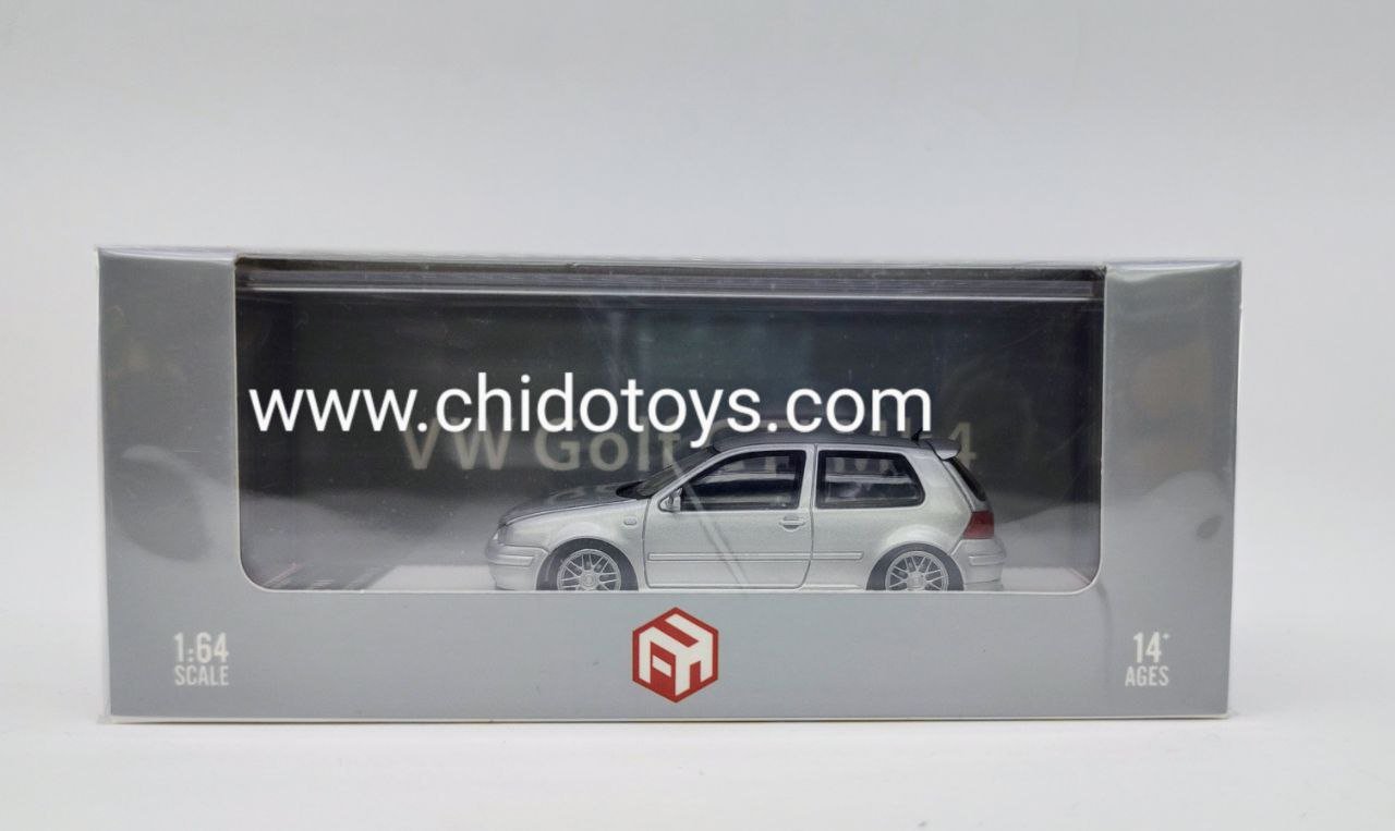 Auto a escala marca Focal, Modelo VW Golf GTI Mk4 Gris - Chido Toys
