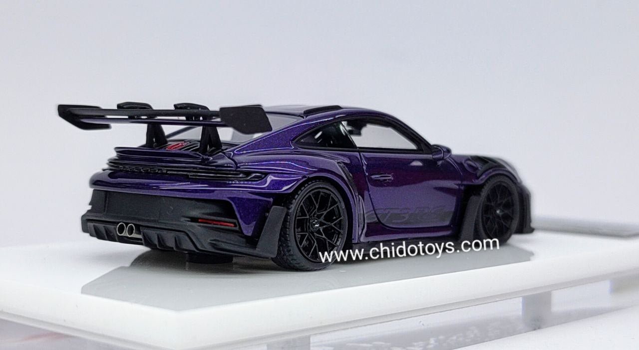 Auto a escala marca Fuelme Model Neo, Modelo 911 GT3 RS Amethyst - Chido Toys