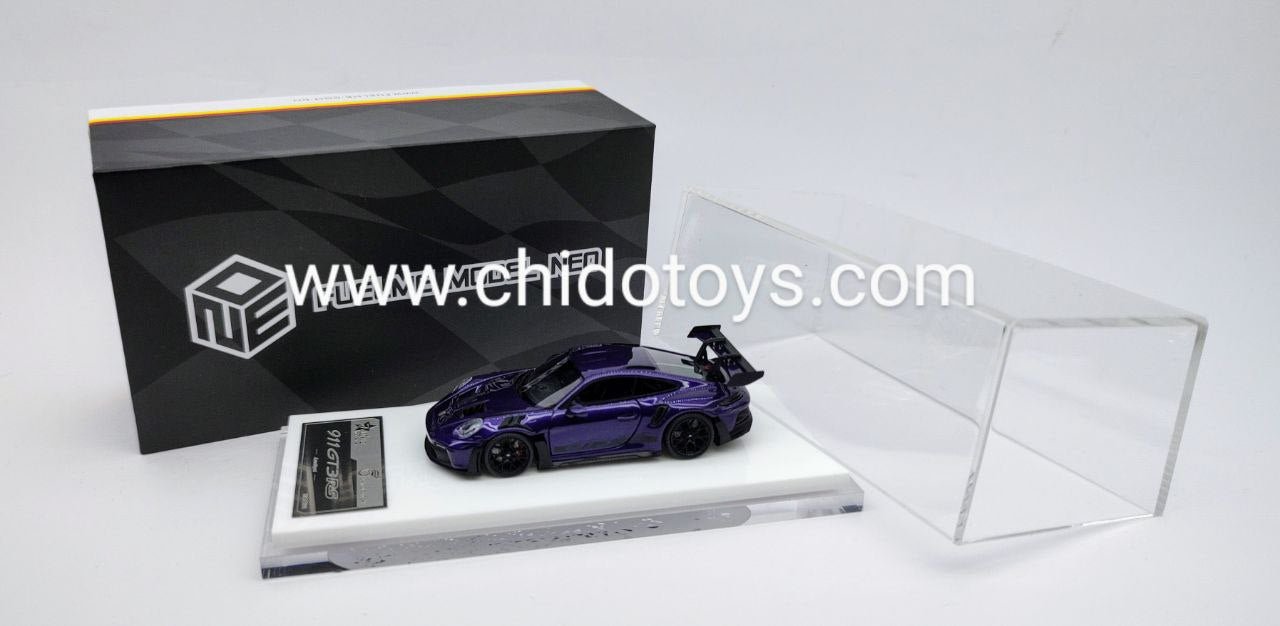 Auto a escala marca Fuelme Model Neo, Modelo 911 GT3 RS Amethyst - Chido Toys