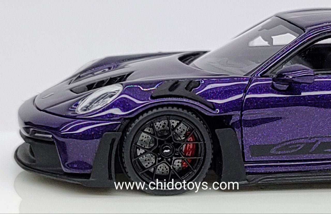 Auto a escala marca Fuelme Model Neo, Modelo 911 GT3 RS Amethyst - Chido Toys