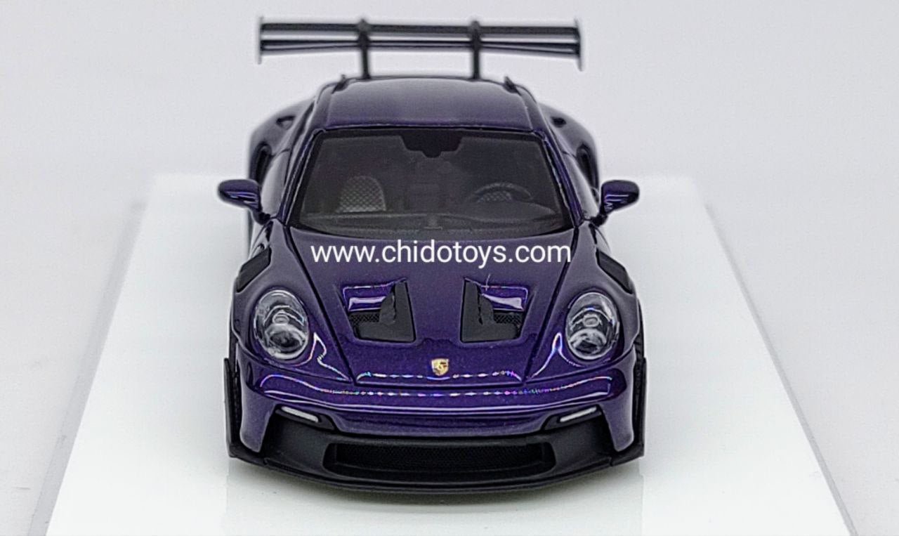 Auto a escala marca Fuelme Model Neo, Modelo 911 GT3 RS Amethyst - Chido Toys