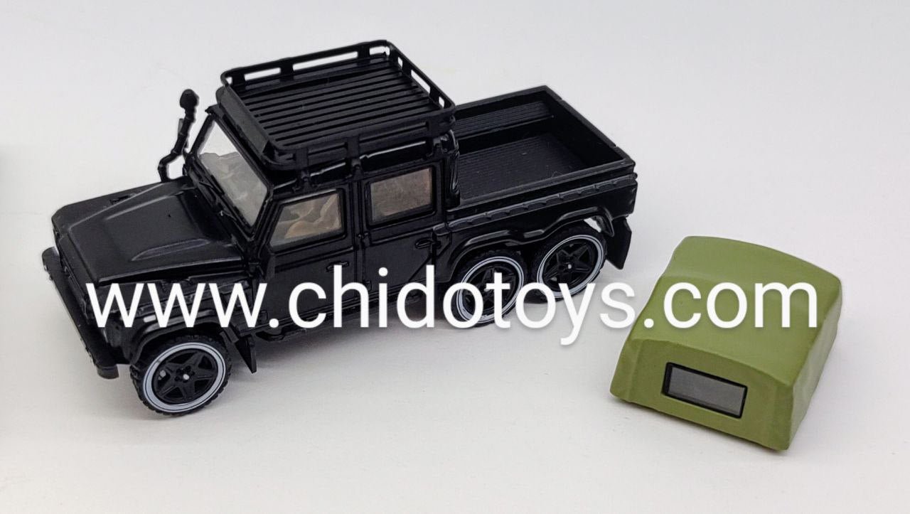 Auto a escala marca GCD, Modelo Defender 6x6 - Chido Toys