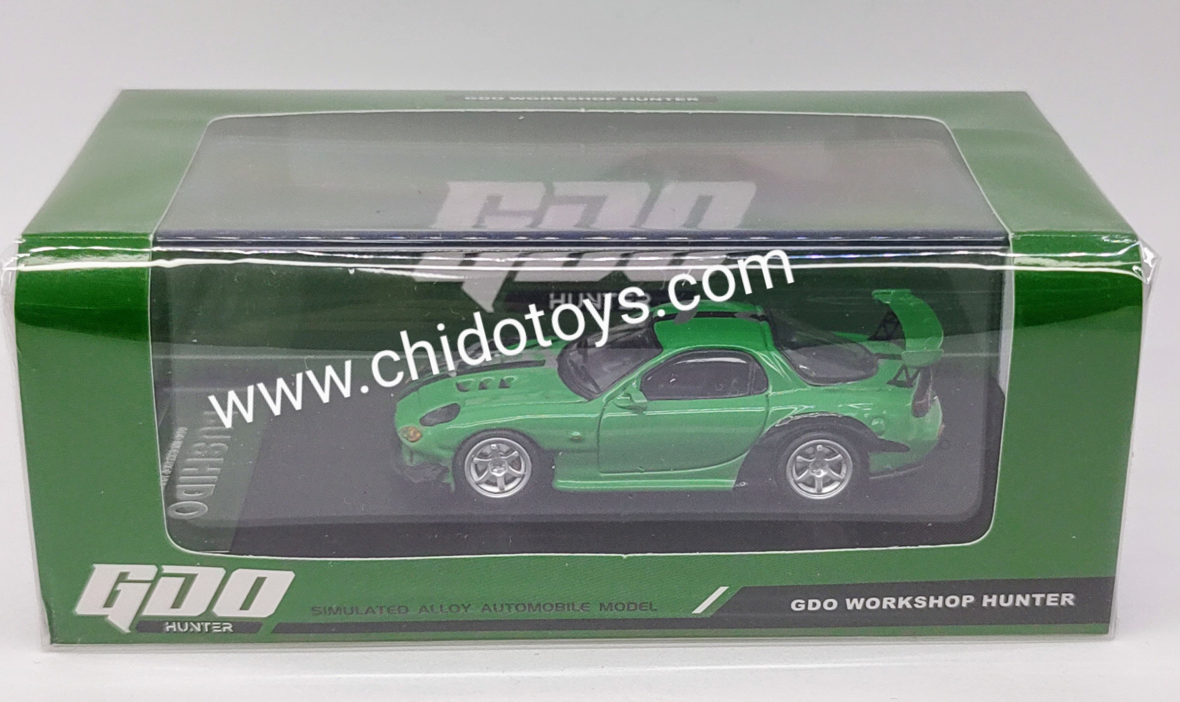 Auto a escala marca GDO HUNTER, Modelo Mazda RX7 BUSHIDO - Chido Toys