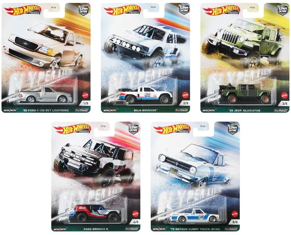 Auto a escala marca Hot Wheels, Modelo Serie Hyper Haulers, edad 8+. - Chido Toys