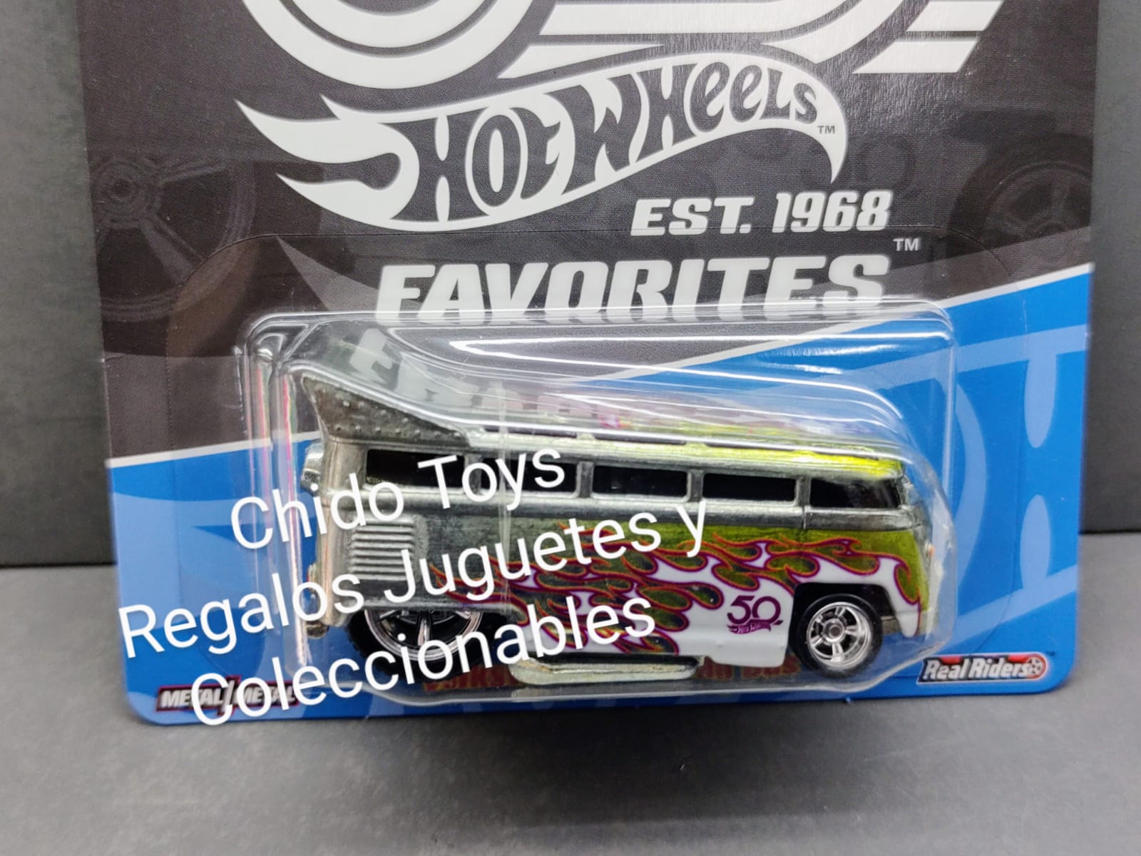 Auto a escala marca Hot Wheels Modelo Volkswagen T1 Drag Bus - Chido Toys