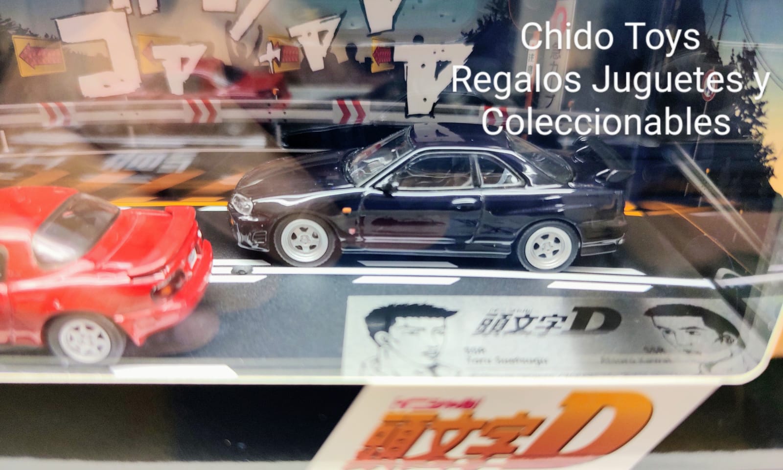 Auto a escala Marca Initial D Set Vol.11 ROADSTER (NA6CE) y SKYLINE (ER34) (MD64211) - Chido Toys