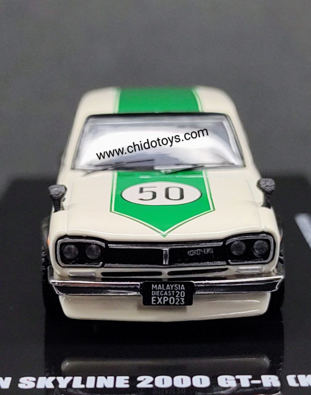 Auto a escala marca Inno64, Modelo Auto a escala marca Inno64, Modelo Skyline 2000 GTR (KPGC10) Exclusivo del Malasia Diecast Expo 2023 - Chido Toys