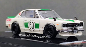 Auto a escala marca Inno64, Modelo Auto a escala marca Inno64, Modelo Skyline 2000 GTR (KPGC10) Exclusivo del Malasia Diecast Expo 2023 - Chido Toys