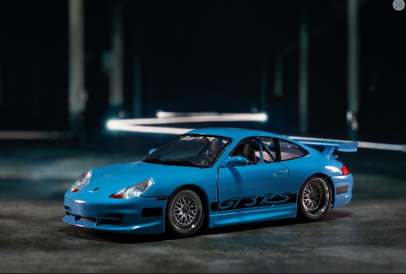 Auto a escala marca Jada, Modelo Brian's Porsche 911 (996.2) GT3 RS - Chido Toys