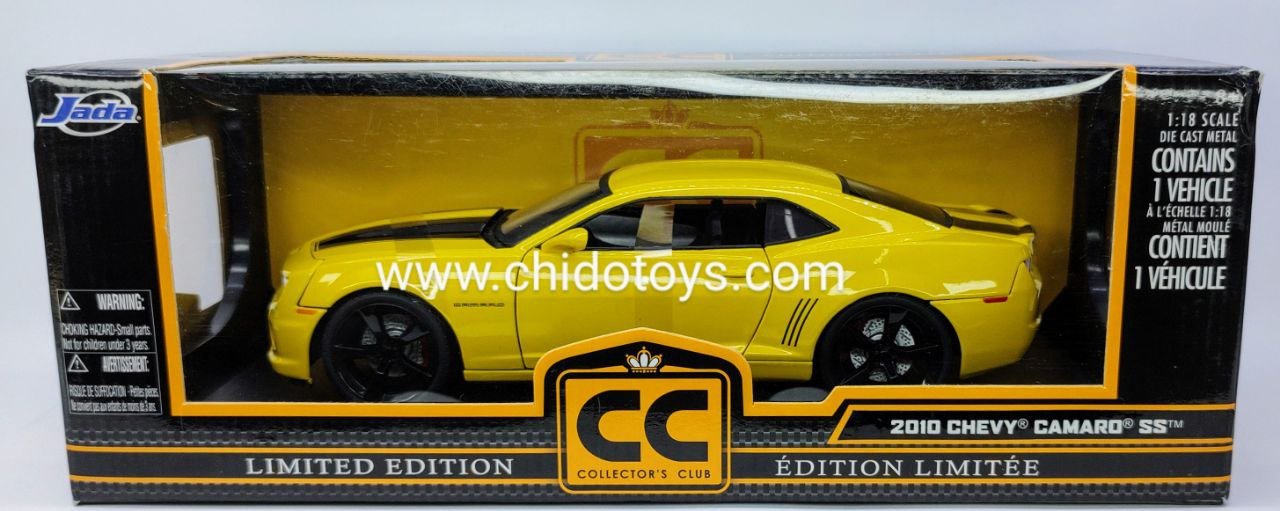 Auto a escala marca JADA, Modelo Chevrolet Camaro SS 2010 - Chido Toys