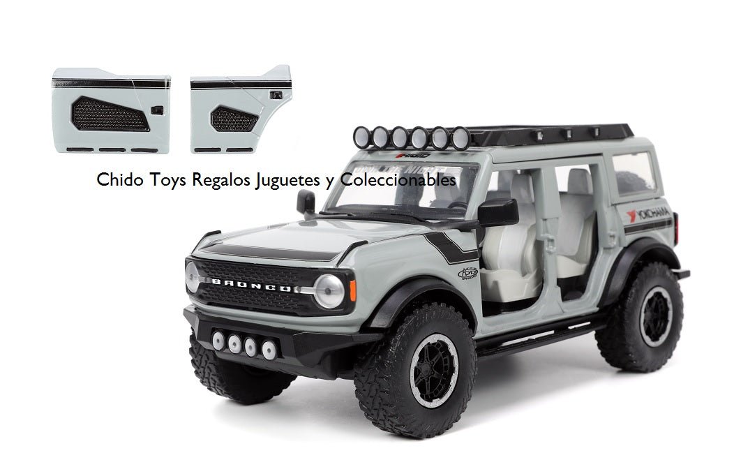 Auto a escala marca Jada, modelo Ford Bronco 2021 - Chido Toys