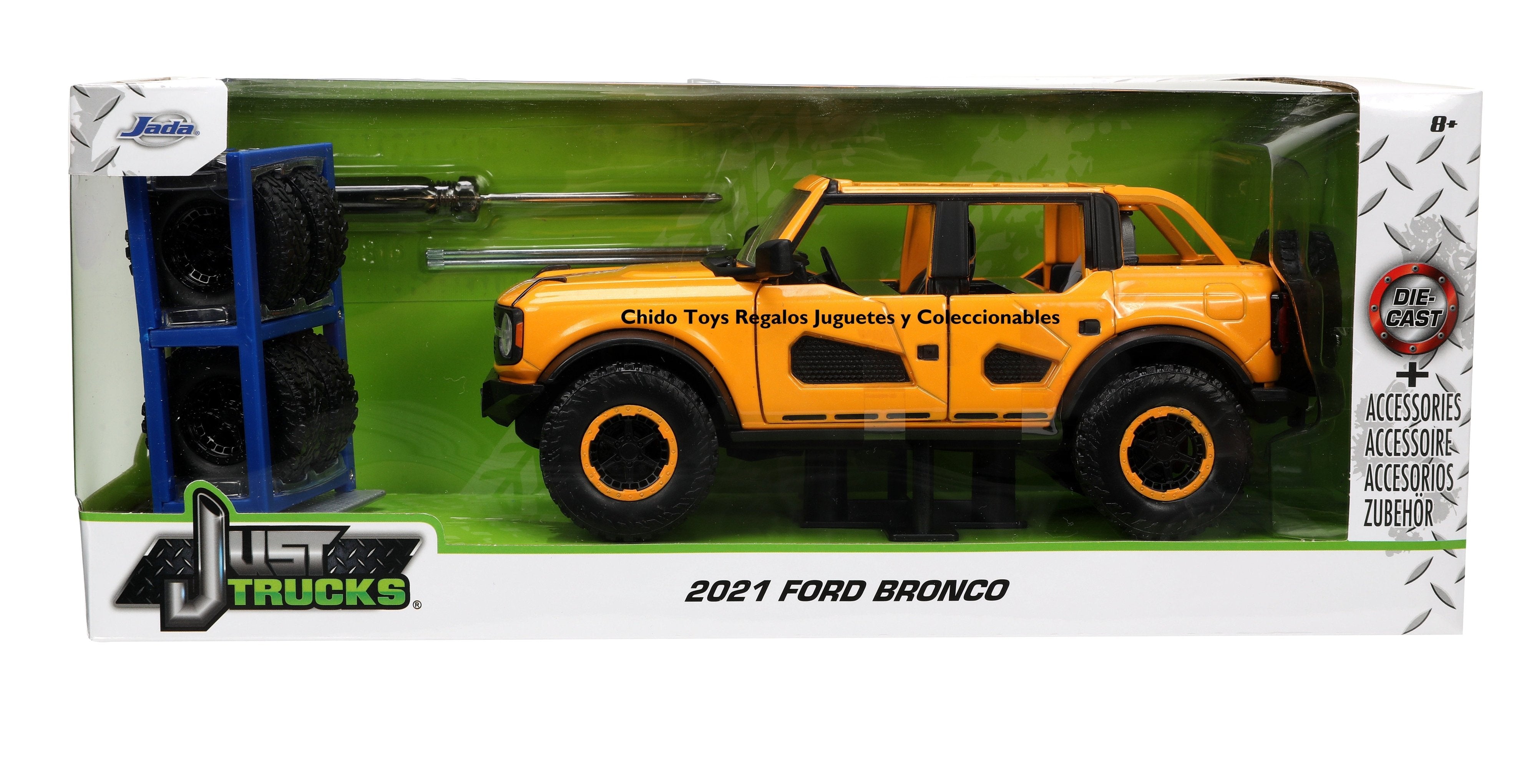 Auto a escala marca Jada, Modelo Ford Bronco 2021 - Chido Toys