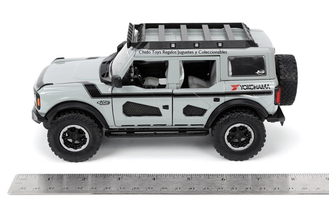 Auto a escala marca Jada, modelo Ford Bronco 2021 - Chido Toys