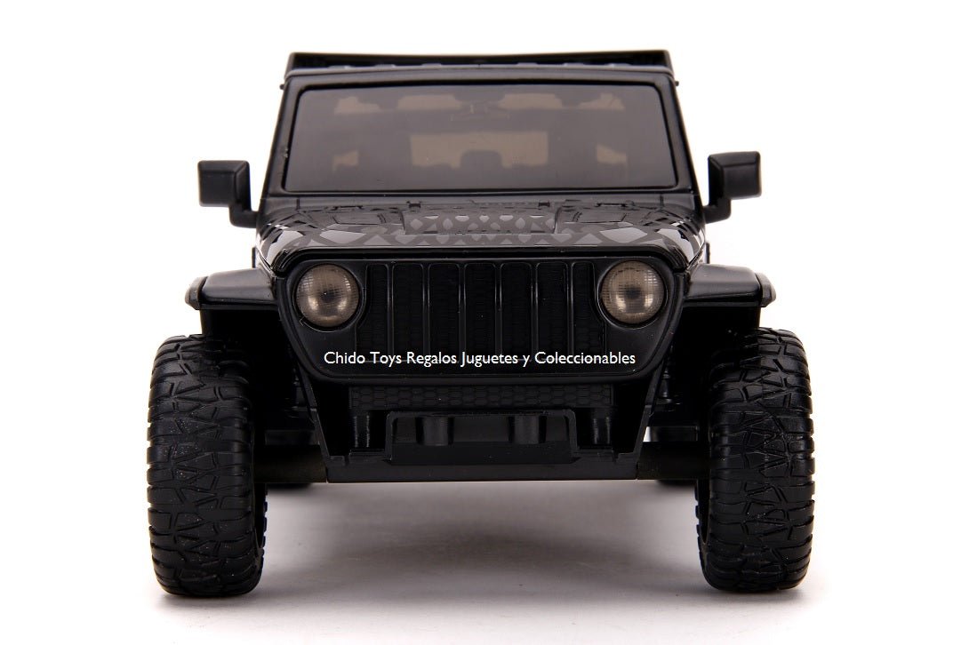 Auto a escala marca Jada, Modelo Jeep Gladiator 2020 - Black - B&M - Chido Toys
