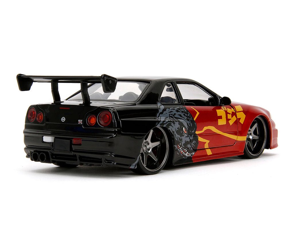 Auto a escala marca Jada, Modelo Nissan Skyline GT - R R34 Godzilla - Chido Toys