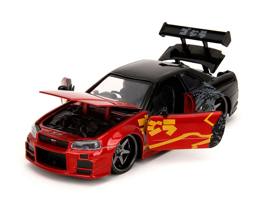 Auto a escala marca Jada, Modelo Nissan Skyline GT - R R34 Godzilla - Chido Toys