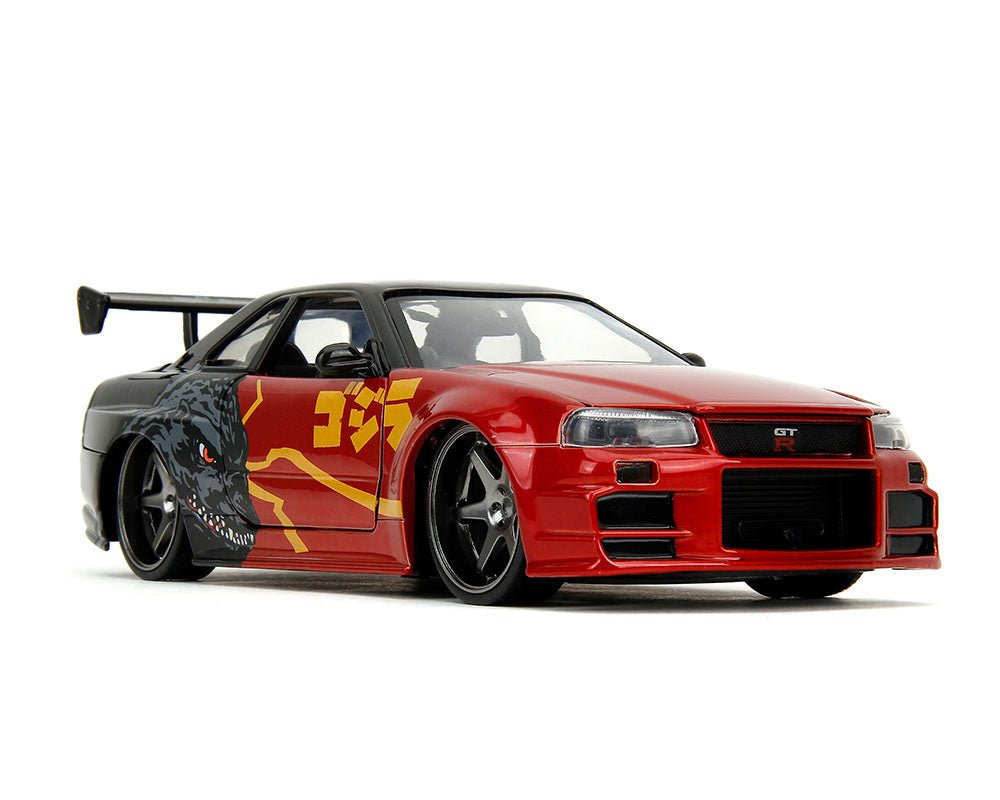 Auto a escala marca Jada, Modelo Nissan Skyline GT - R R34 Godzilla - Chido Toys