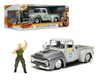 Auto a escala marca Jada, Modelo Street Fighter Guile y Ford F - 100 de 1956 (gris) - Chido Toys