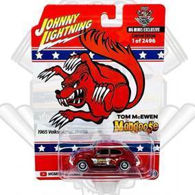 Auto a escala marca Johnny Lightning Modelo VolksWagen Beetle 1965 Mongoose - Chido Toys
