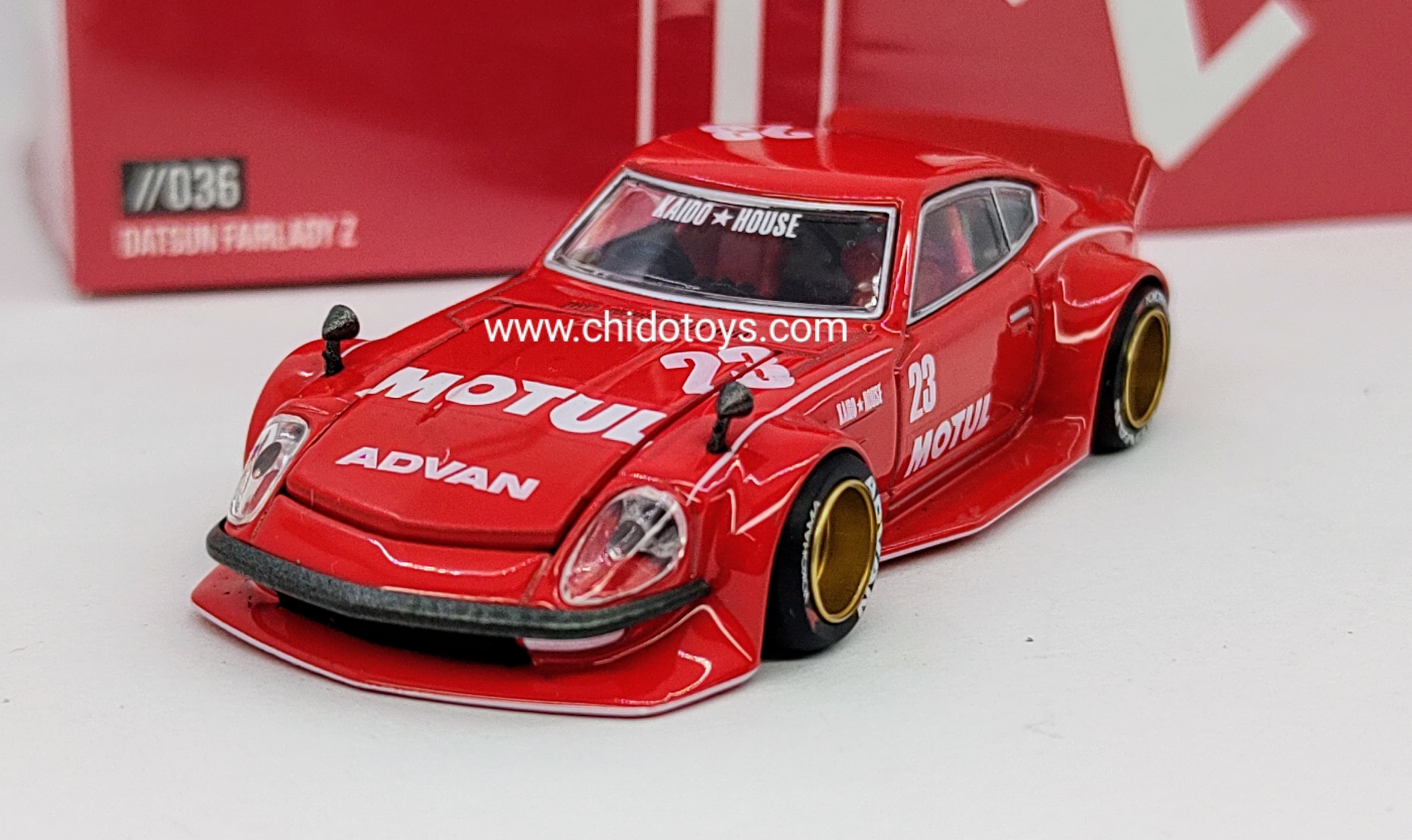 Auto a escala marca Kaido House, Chase Datsun Fairlady Z Motul - Chido Toys