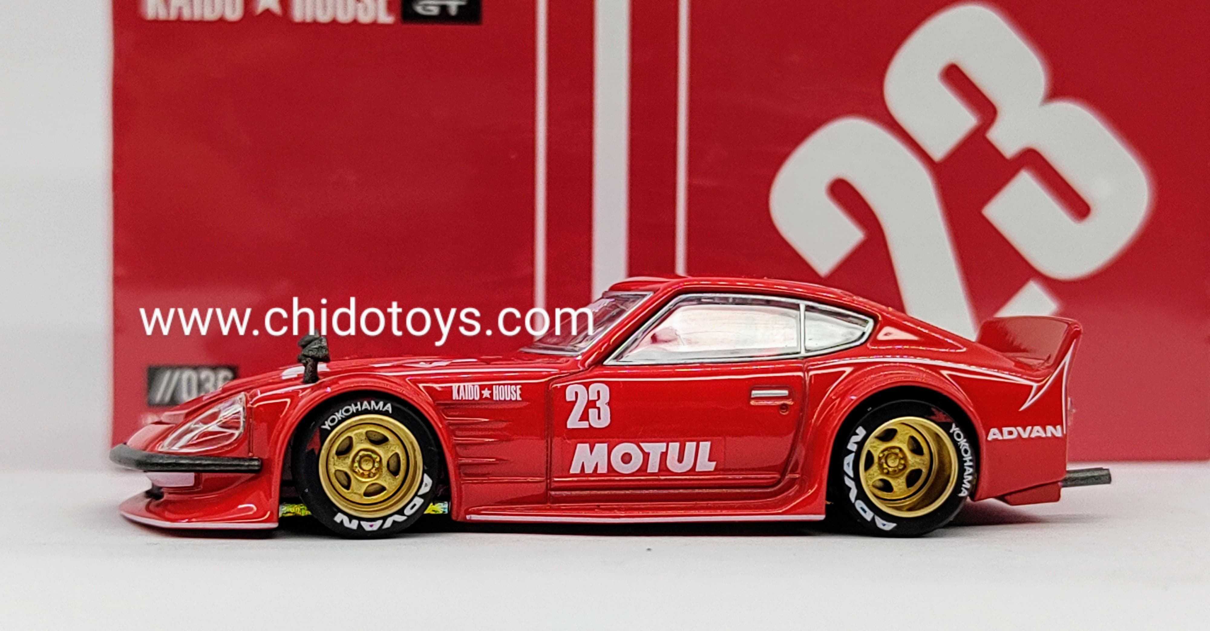 Auto a escala marca Kaido House, Chase Datsun Fairlady Z Motul - Chido Toys