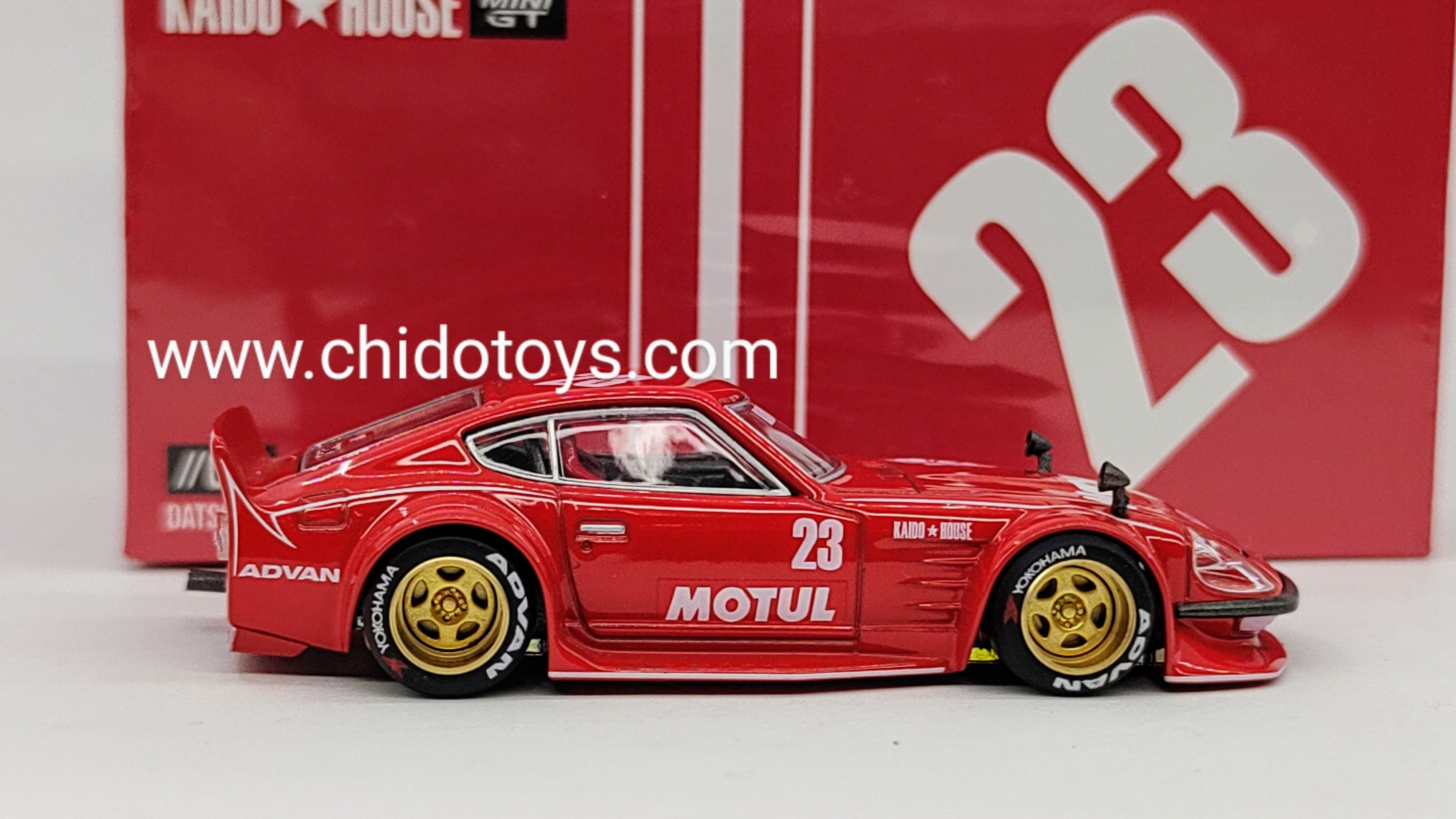 Auto a escala marca Kaido House, Chase Datsun Fairlady Z Motul - Chido Toys