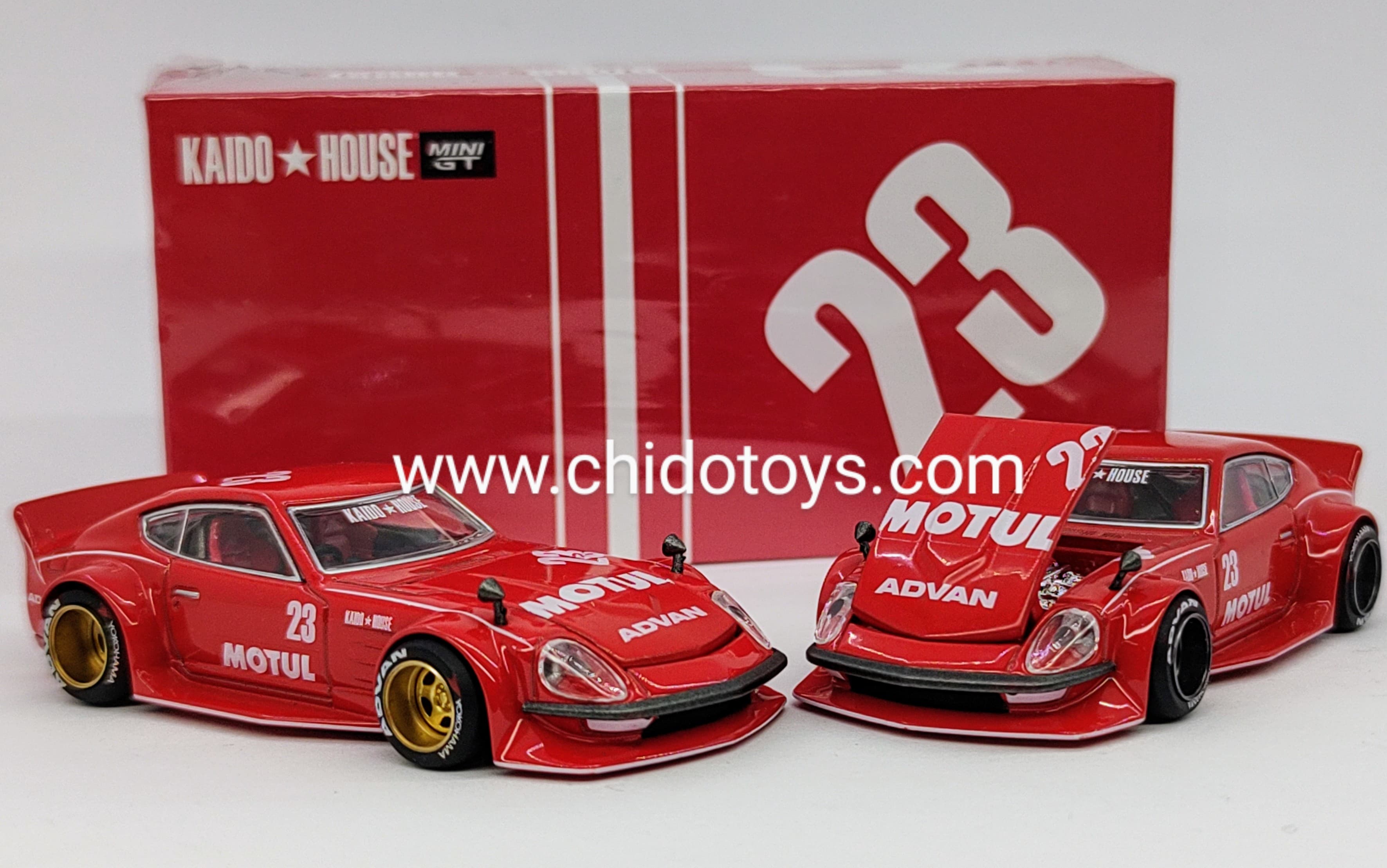 Auto a escala marca Kaido House, Chase Datsun Fairlady Z Motul - Chido Toys