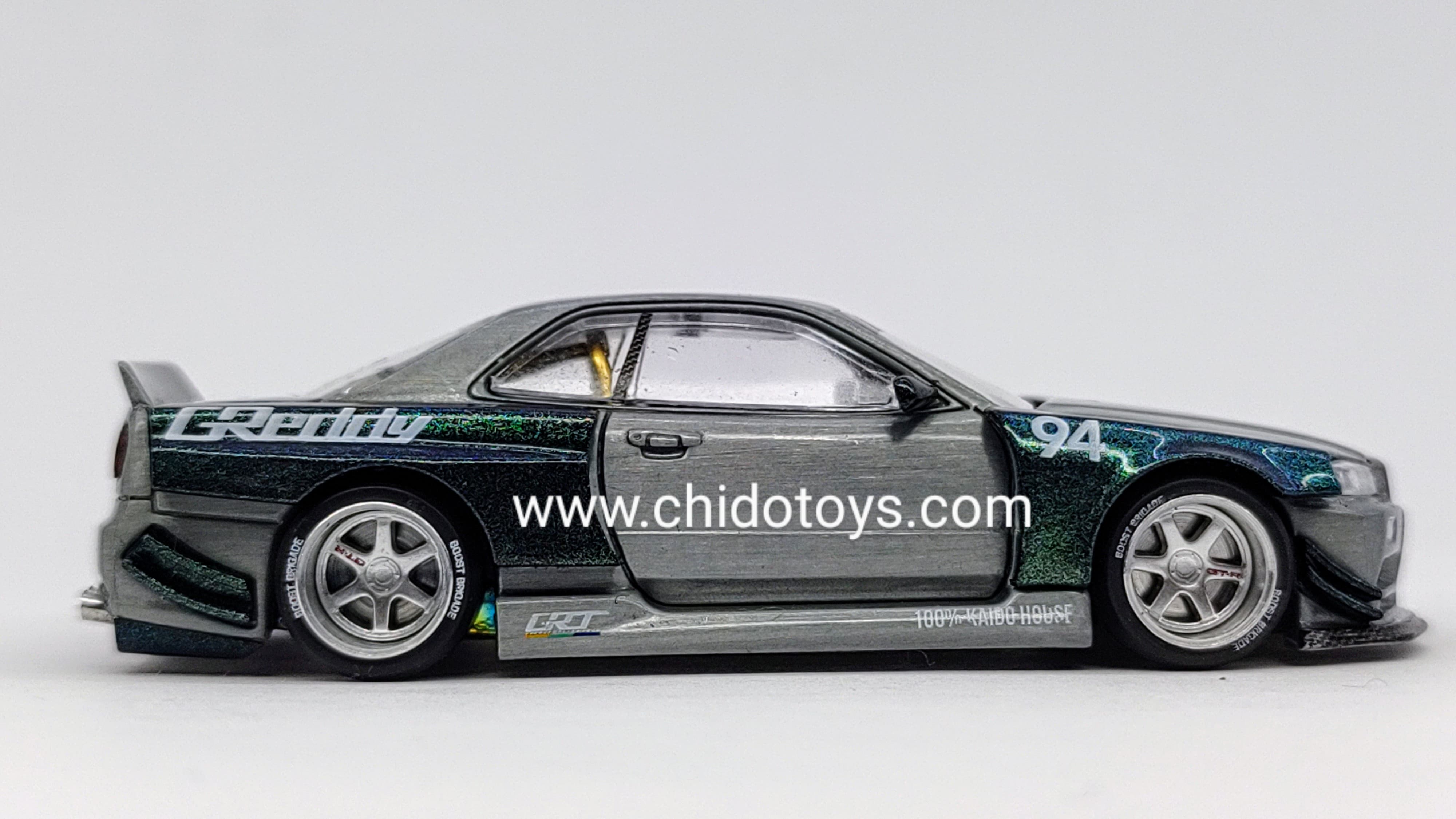 Auto a escala marca Kaido House, CHASE Skyline GT - R R34 - Chido Toys