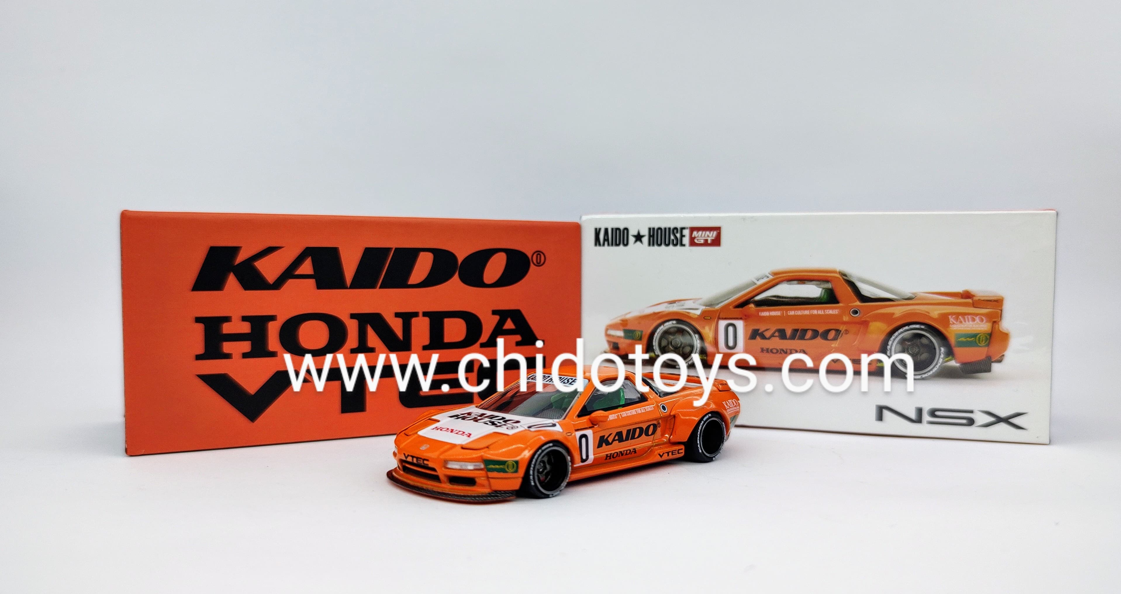 Auto a escala marca Kaido House, Modelo Honda NSX Kaido Racing V1 - Chido Toys