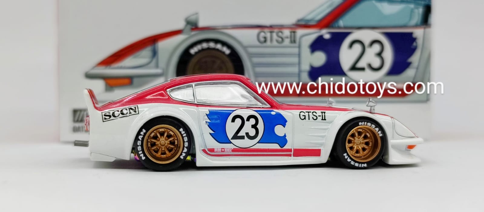 Auto a escala marca Kaido House Nissan Fairlady Z Kaido GT Omori Works - Chido Toys