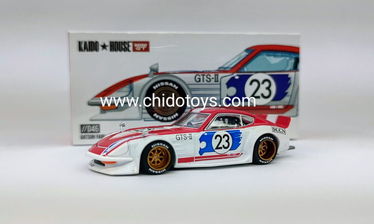 Auto a escala marca Kaido House Nissan Fairlady Z Kaido GT Omori Works - Chido Toys