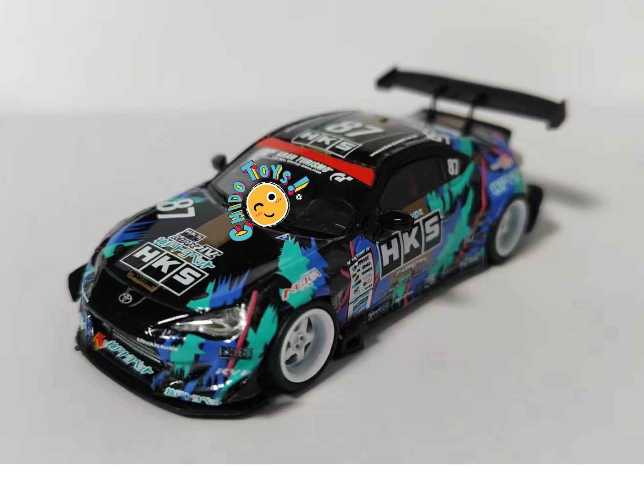 Auto a escala marca LF Model, Toyota 86 HKS - Chido Toys