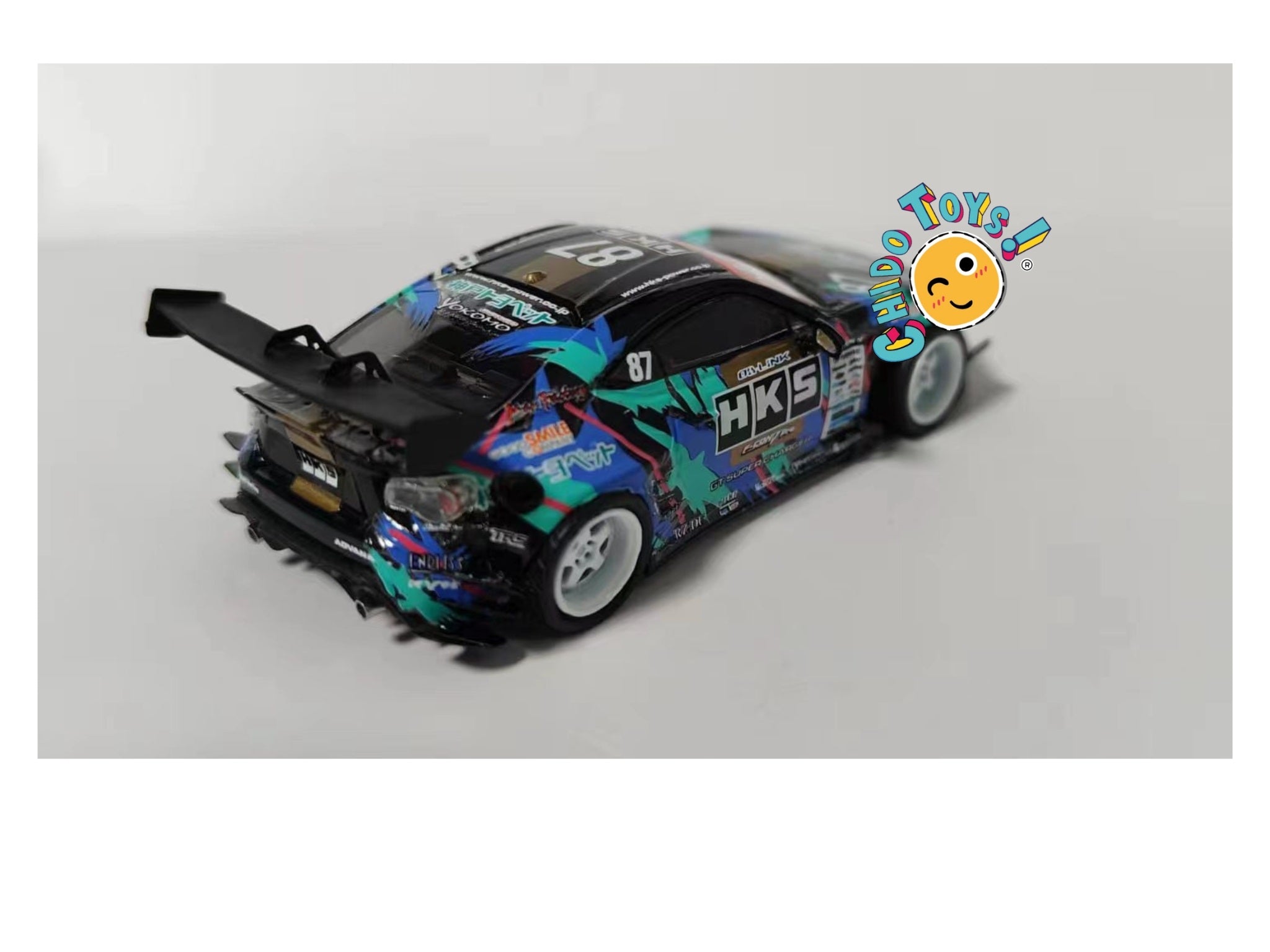 Auto a escala marca LF Model, Toyota 86 HKS - Chido Toys