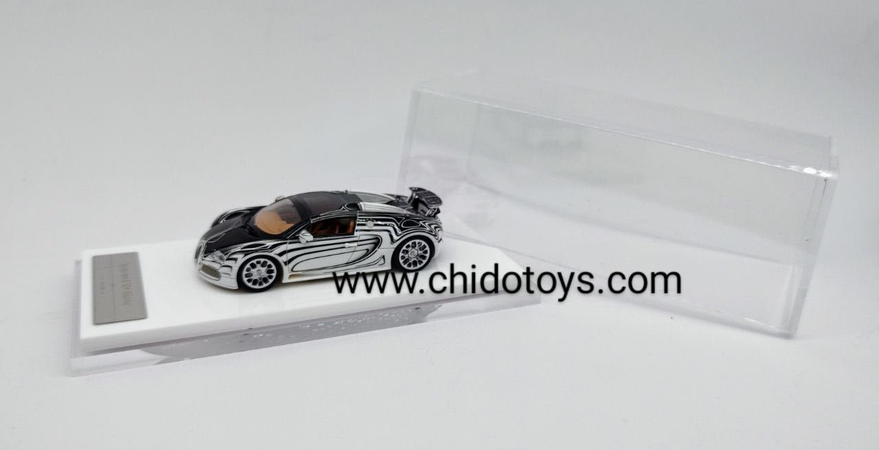 Auto a escala marca LJM Modelo Bugatti Veyron L´or Blanc (brilla en la oscuridad) - Chido Toys