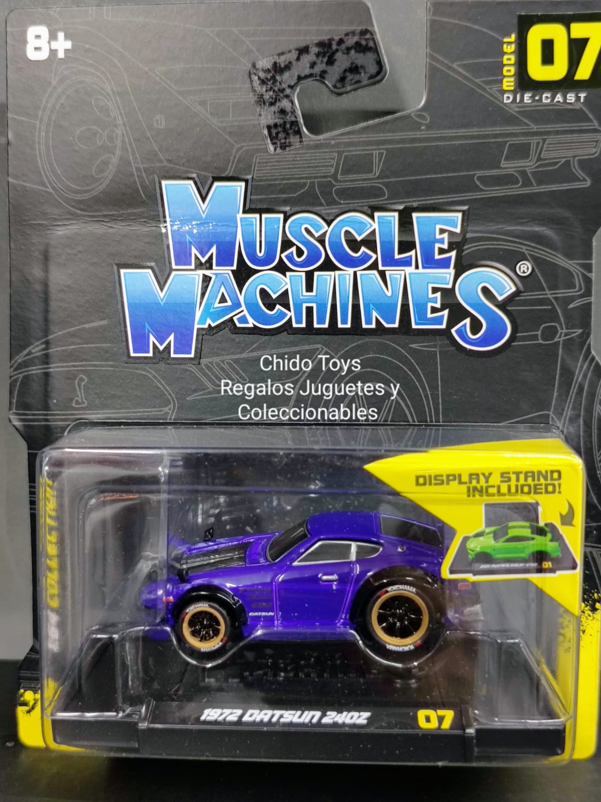 Auto a escala Marca Maisto, Modelo Muscle Machines #07 Datsun 240Z 1972 - Chido Toys