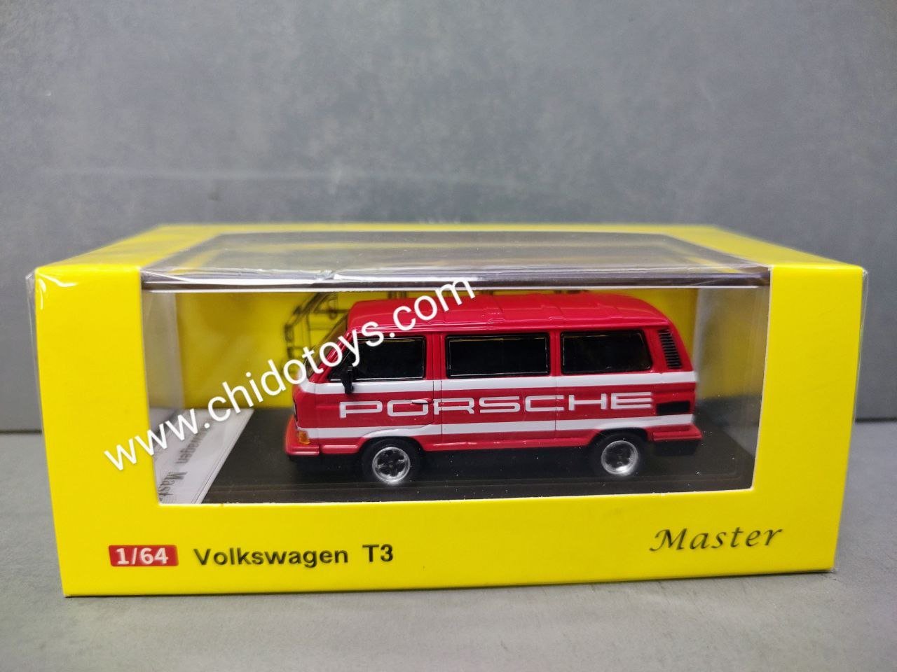 Auto a escala marca Master modelo Volkswagen T3 Carrera - Chido Toys